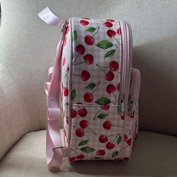 Madden Girl Pink Cherry Backpack with Pouch display picture 1